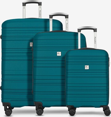 Ensemble de bagages 'Paradise' CHECK.IN en bleu : devant