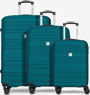 Ensemble de bagages 'Paradise' CHECK.IN en bleu : devant