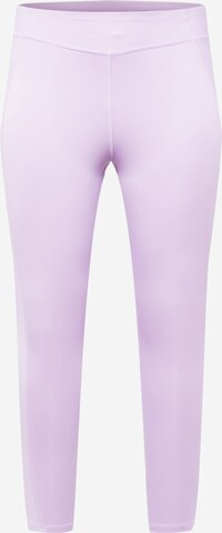 Reebok Skinny Sports trousers in Purple: front