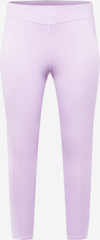 Reebok - Skinny Calças de desporto em roxo: frente