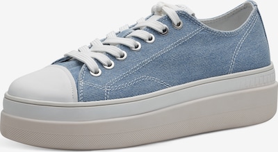 TAMARIS Baskets basses en bleu denim / blanc, Vue avec produit