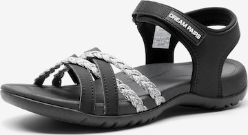 Dream Pairs Wandelsandalen in Zwart: voorkant