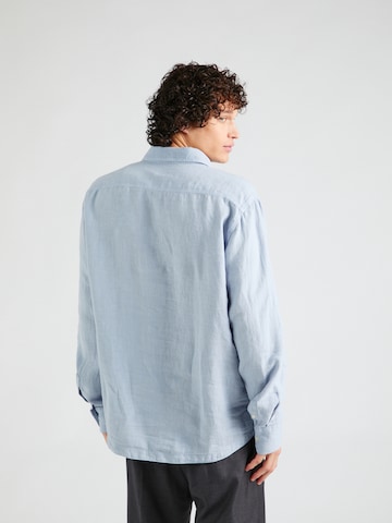 REPLAY Regular fit Button Up Shirt in Blue