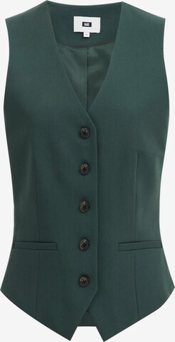 Gilet de costume WE Fashion en vert : devant