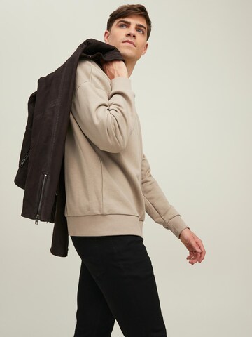 JACK & JONES Sweatshirt 'Kam' in Beige