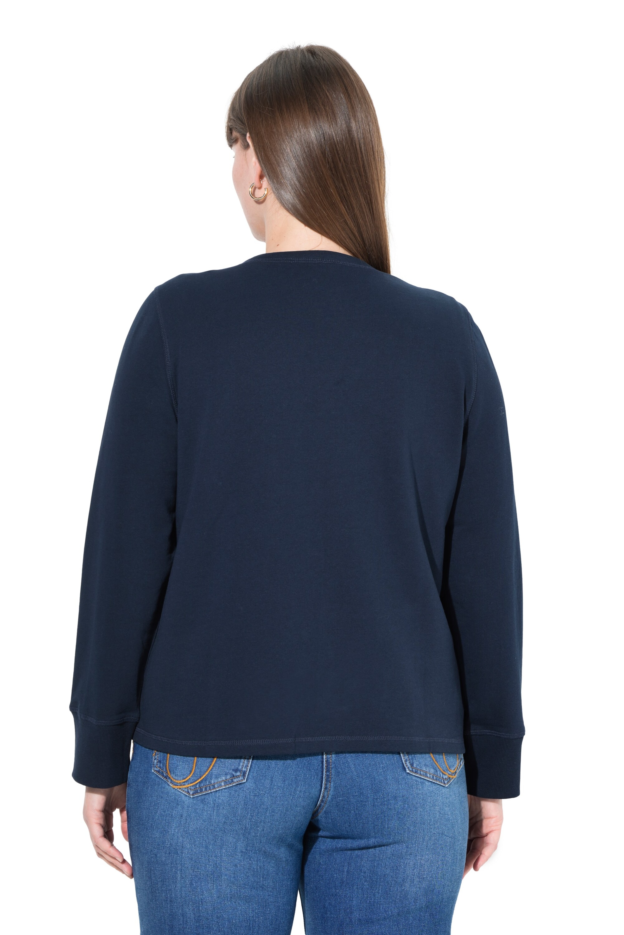 Ulla Popken Sweatjakke i blå