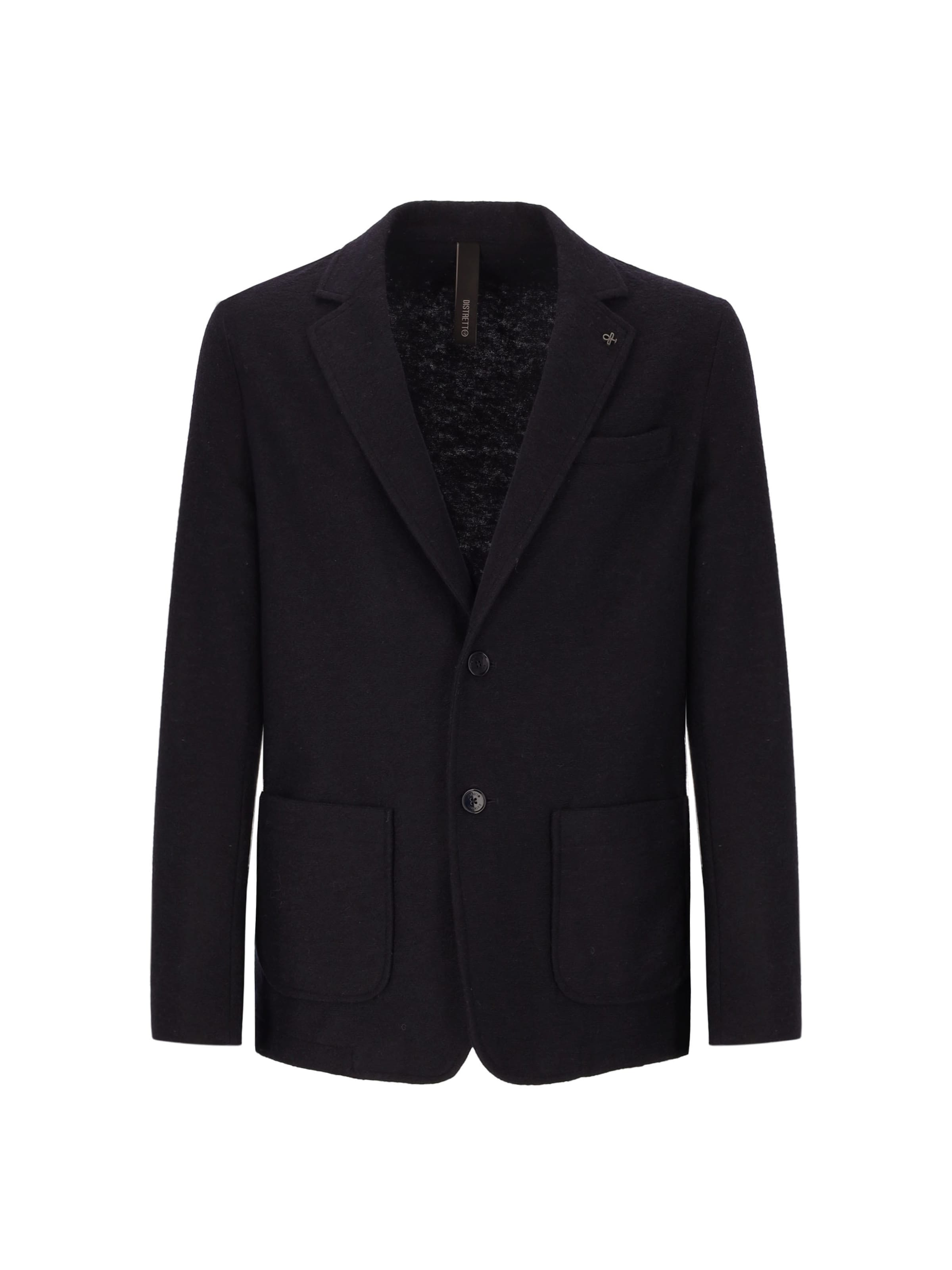 Distretto12 Regular Fit Sakko 'Isaia' in Blau: Vorderseite