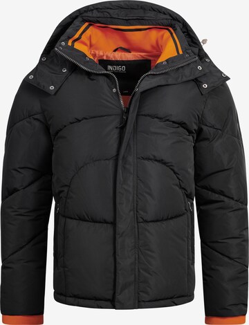 INDICODE JEANS Winter Jacket 'Dunlap' in Black: front