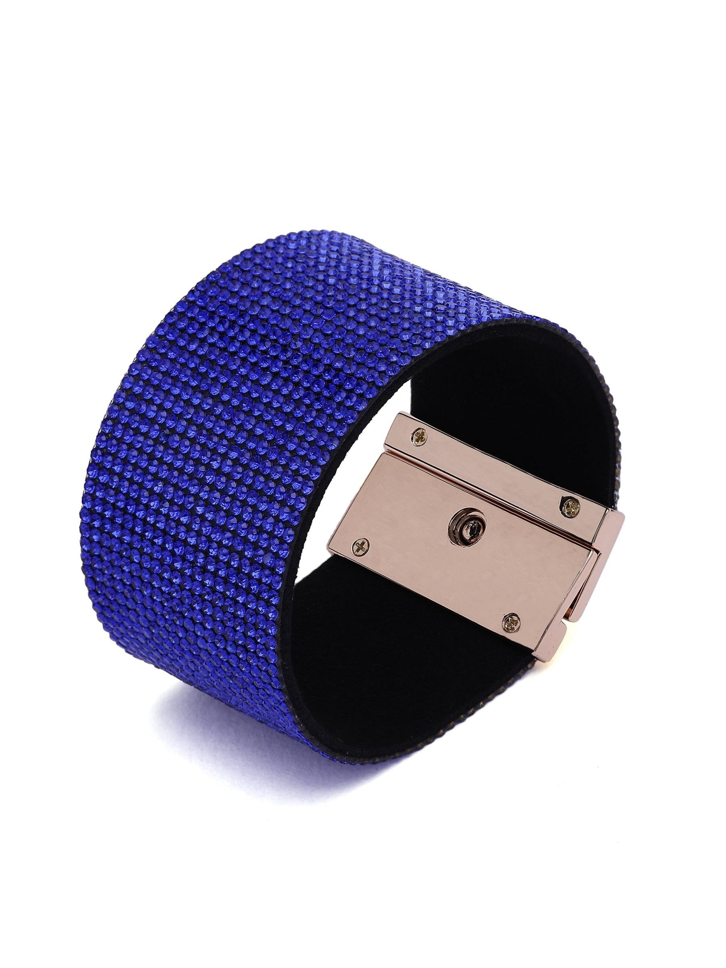 AVANT-GARDE PARIS - Pulseira 'Diva' em azul: frente