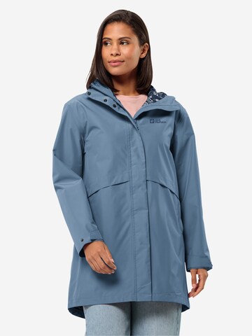 Veste outdoor JACK WOLFSKIN en bleu : devant