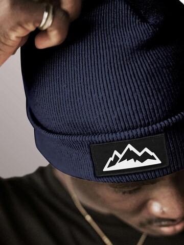 Neverless Beanie 'Mountain' in Blue