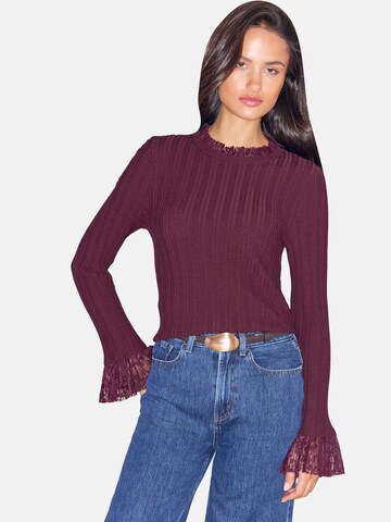 Lipsy Sweter w kolorze czerwony: przód