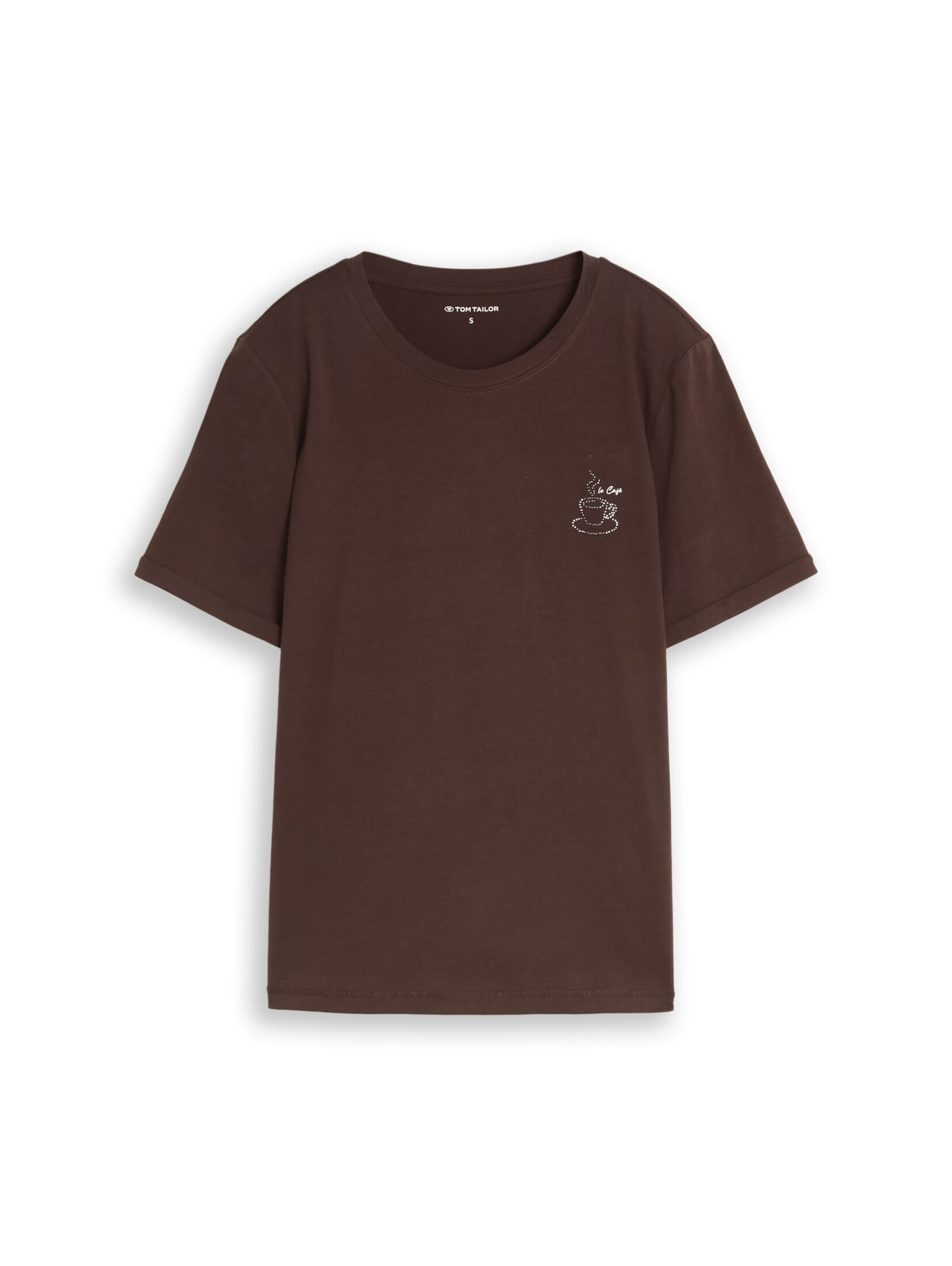TOM TAILOR Shirt in Brown: front