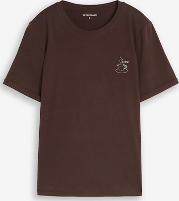 TOM TAILOR Shirt in Brown: front