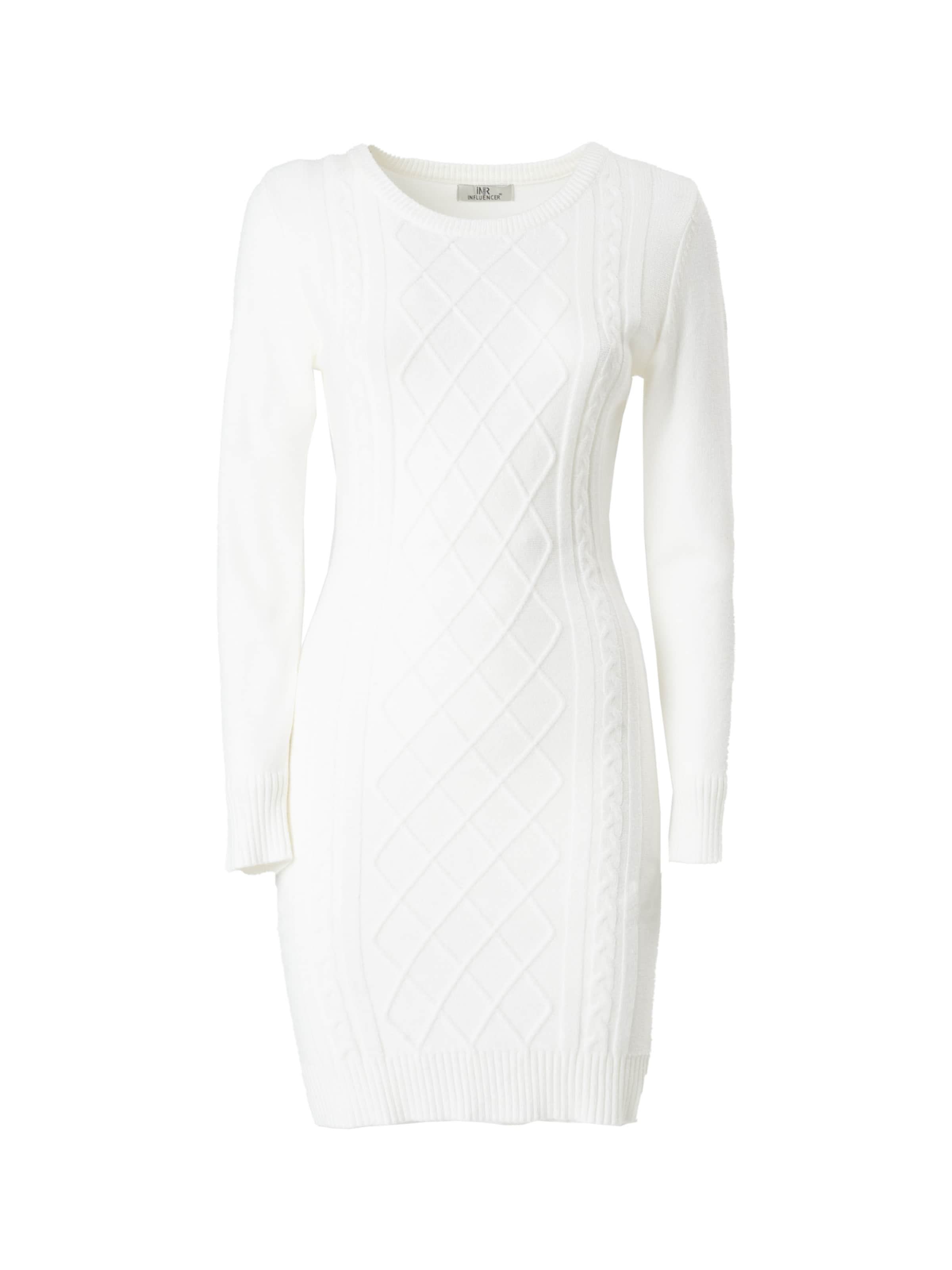 Influencer Kötött ruhák - fehér: elől