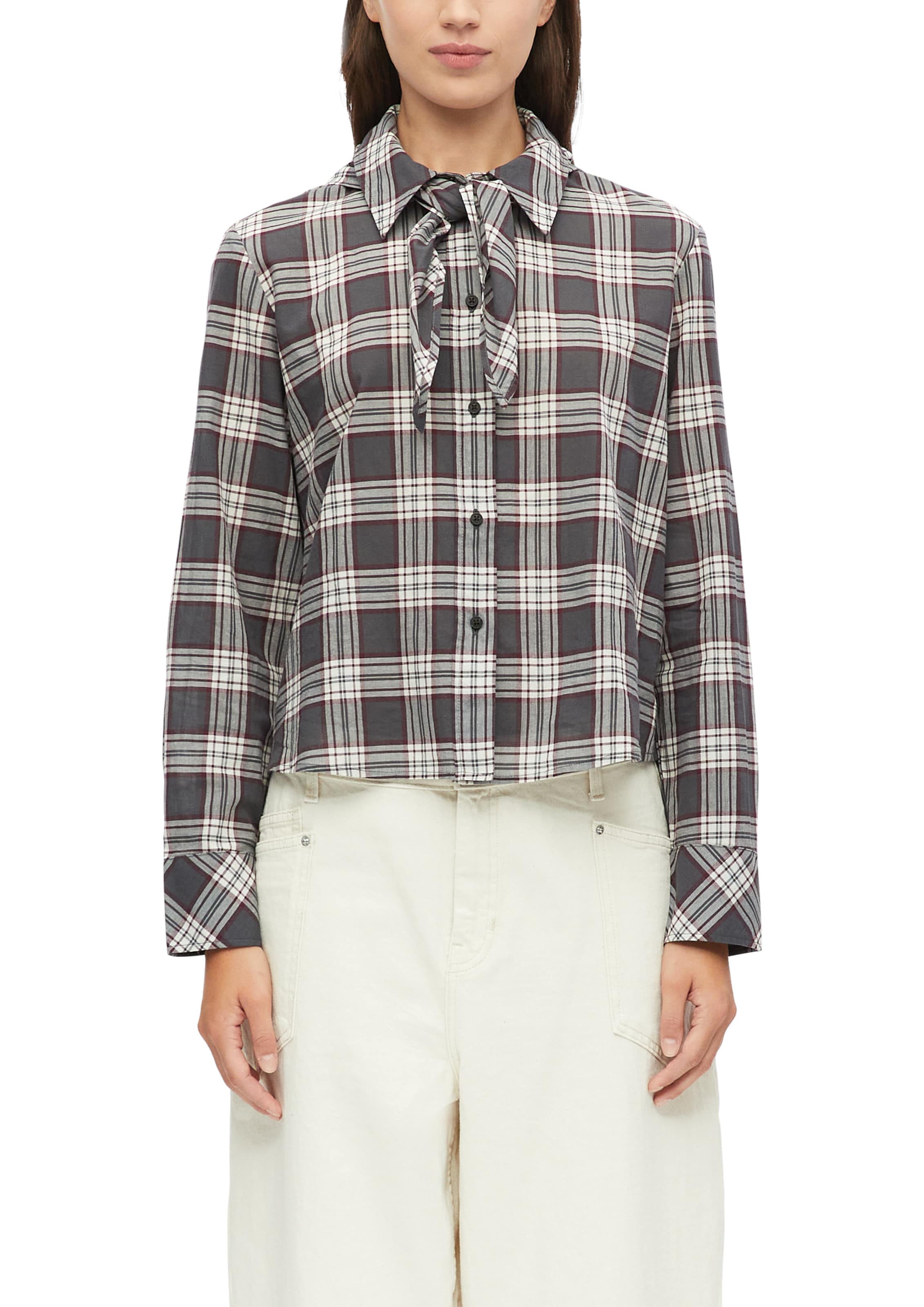 s.Oliver Blouse in Grijs: voorkant