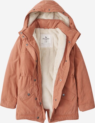 Abercrombie & Fitch Zimní bunda – oranžová