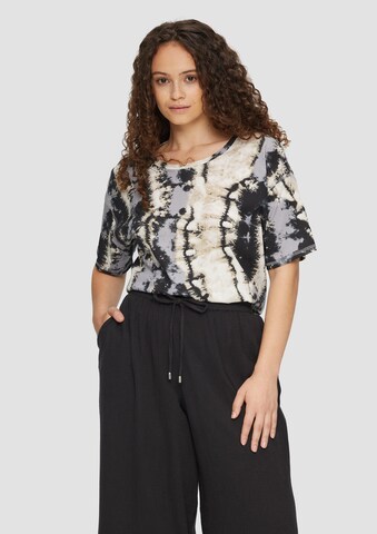 QS Shirt in Beige: voorkant
