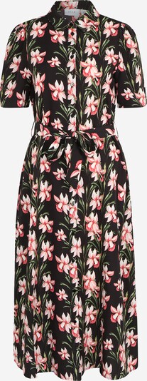 Vila Tall Kleid 'CAMILLA' in grün / pastellrot / schwarz, Produktansicht