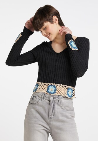 MYMO Pullover in Schwarz: Vorderseite