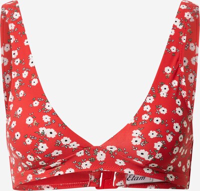 ETAM Bikinitop 'LOVE' in hellgrün / rot / schwarz / weiß, Produktansicht