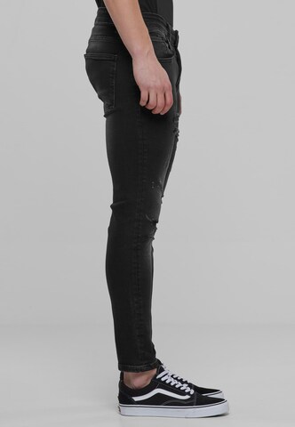 2Y Premium Slimfit Jeans in Schwarz