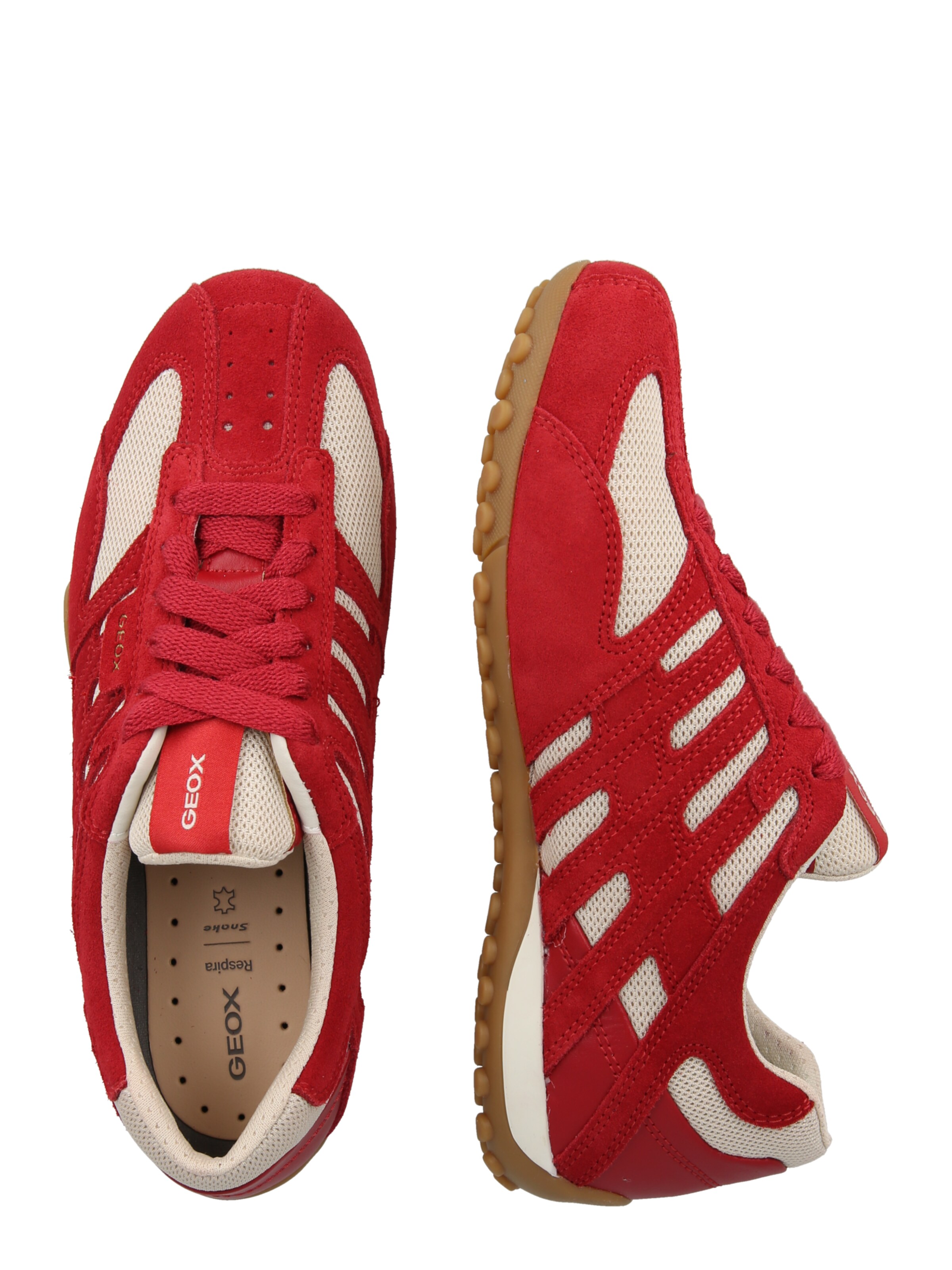 GEOX Tenisky 'SNAKE ORIGINAL' – červená