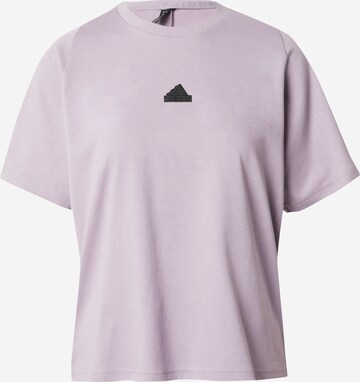 ADIDAS SPORTSWEAR - Camisa funcionais 'Z.N.E.' em roxo: frente