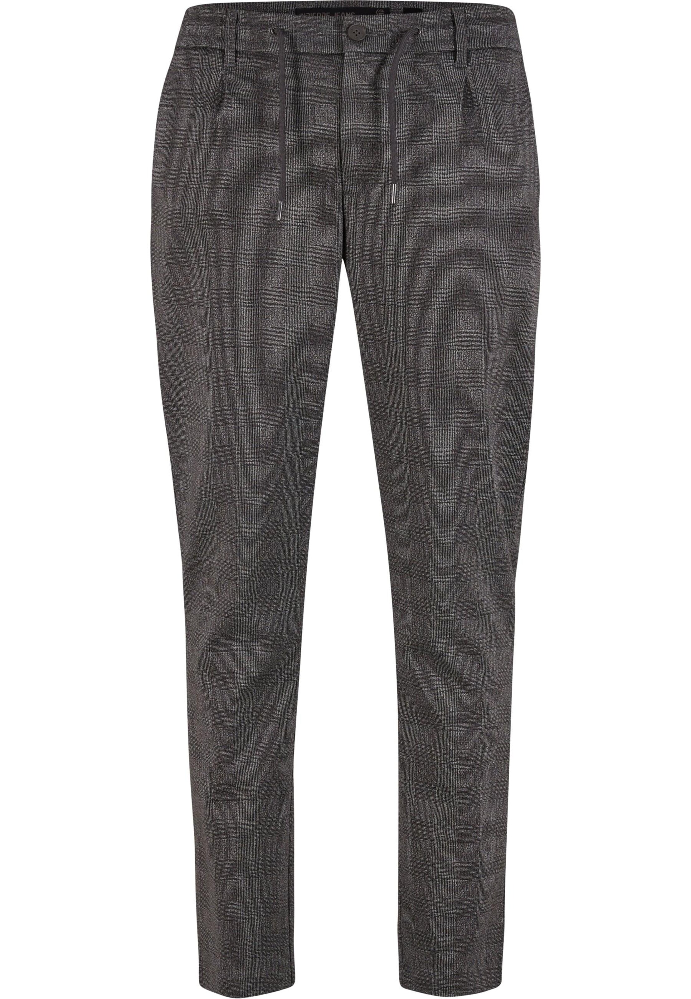 Coupe slim Pantalon à pince 'Zeddi' INDICODE JEANS en bleu : devant