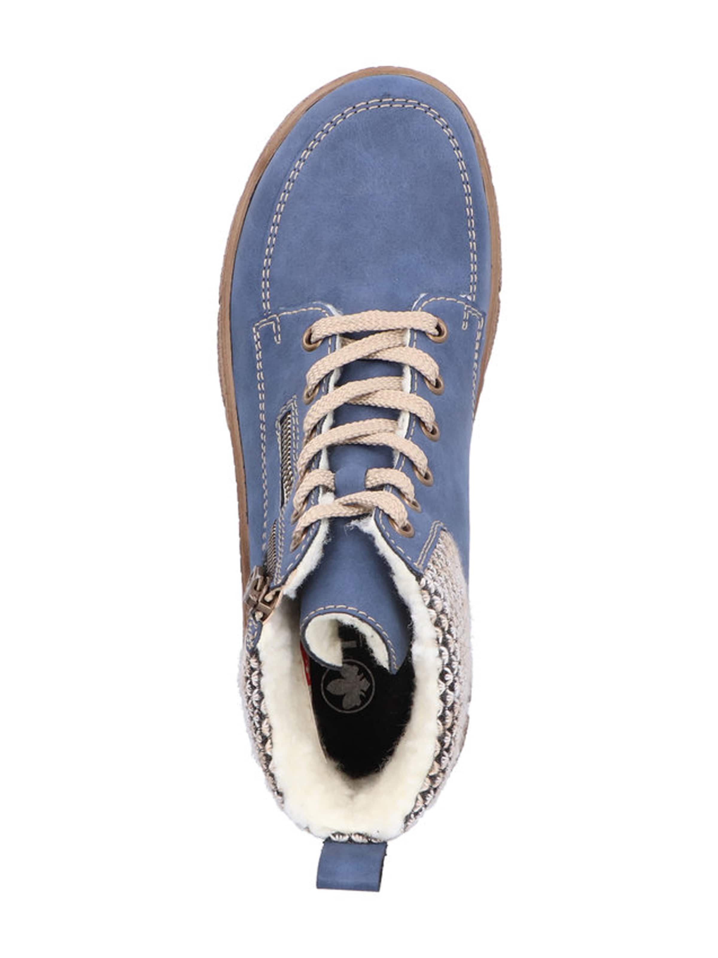 Ghete cu șireturi de la Rieker pe albastru