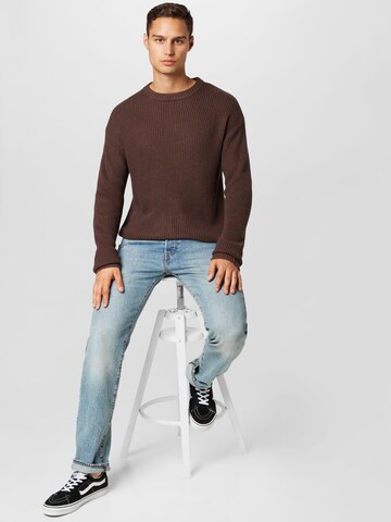 JACK & JONES Sweater 'Brink' in Brown