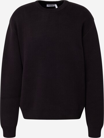 WEEKDAY Пуловер 'Fabian' в черно: отпред