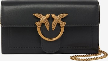 PINKO Plånbok 'PINKO LOVE ONE WALLET C. BORSA' i svart: framsida