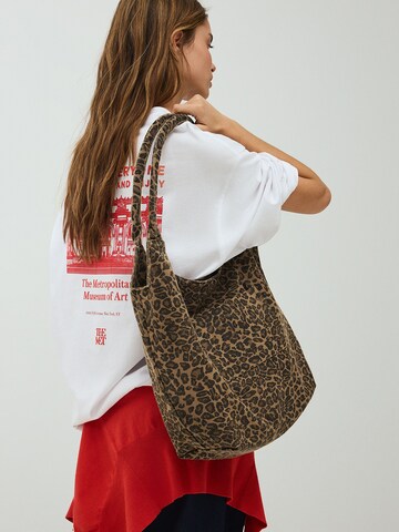 Bershka Shopper táska - barna