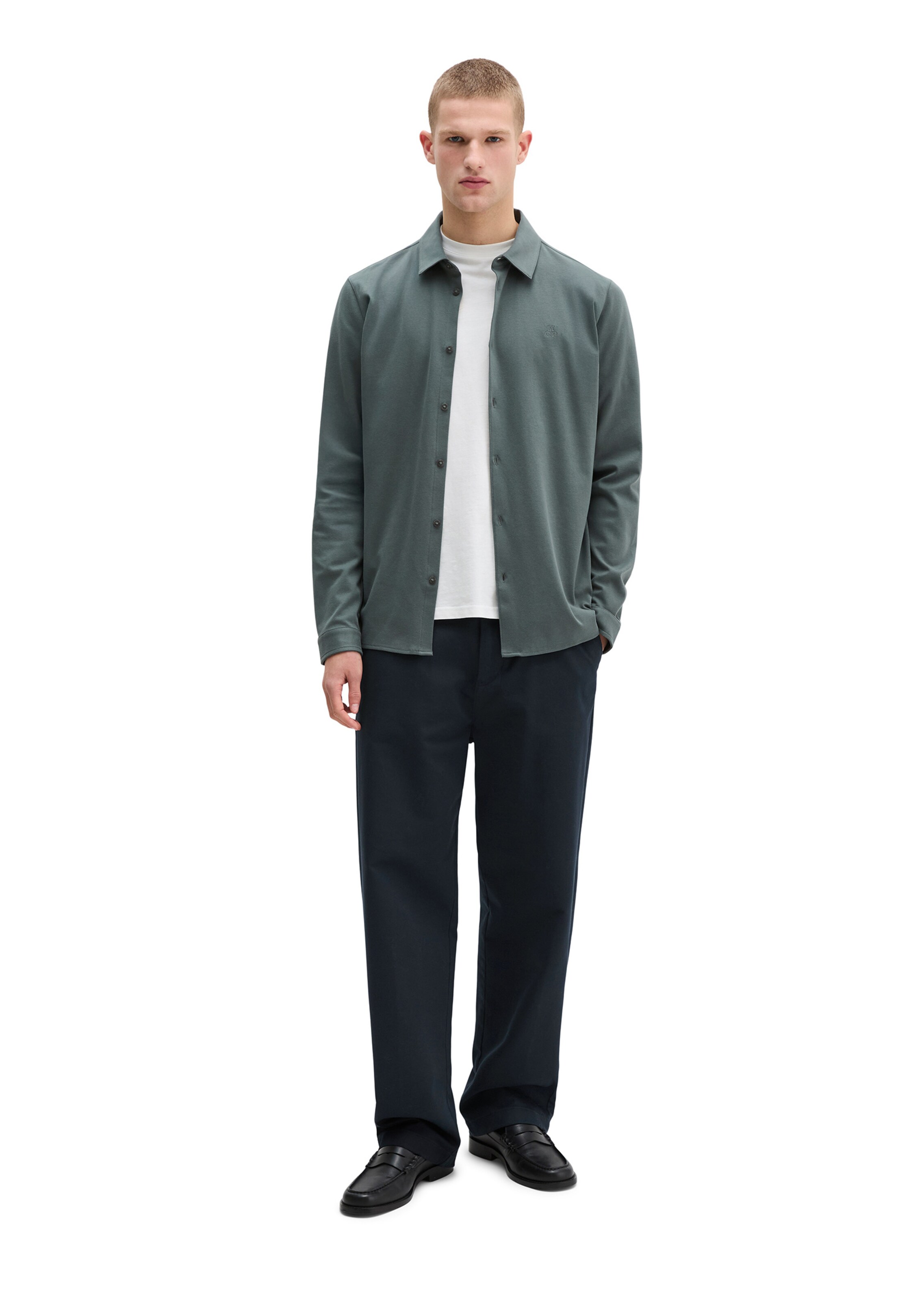 Marc O'Polo Regular fit Button Up Shirt in Grey