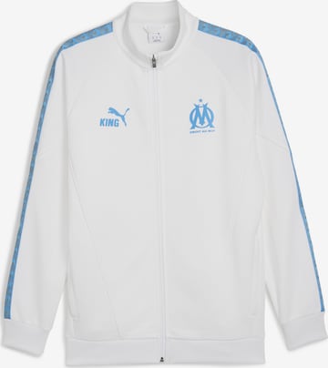 Veste de sport 'Olympique de Marseille King Anthem' PUMA en blanc : devant