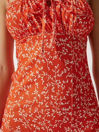 Abito estivo Happiness İstanbul di colore arancione / bianco, Visualizzazione prodotti