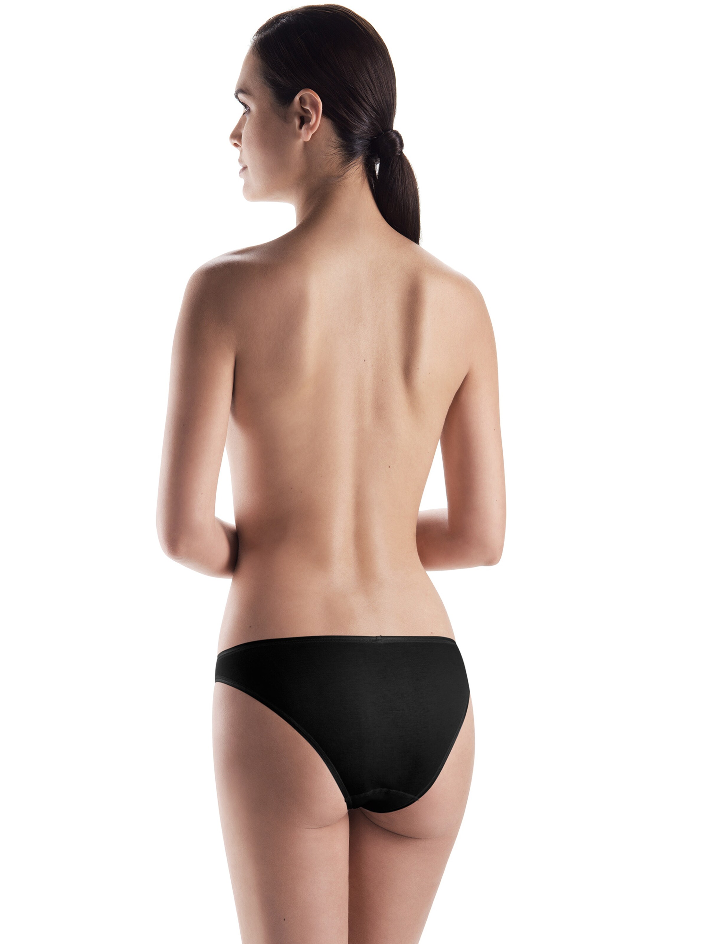 Hanro - Cueca ' Cotton Seamless ' em preto