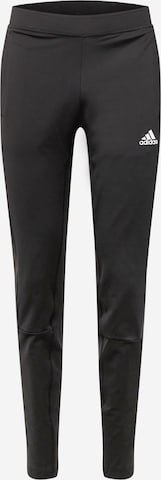 ADIDAS SPORTSWEAR Tapered Sports trousers 'Colourblock' in Black: front