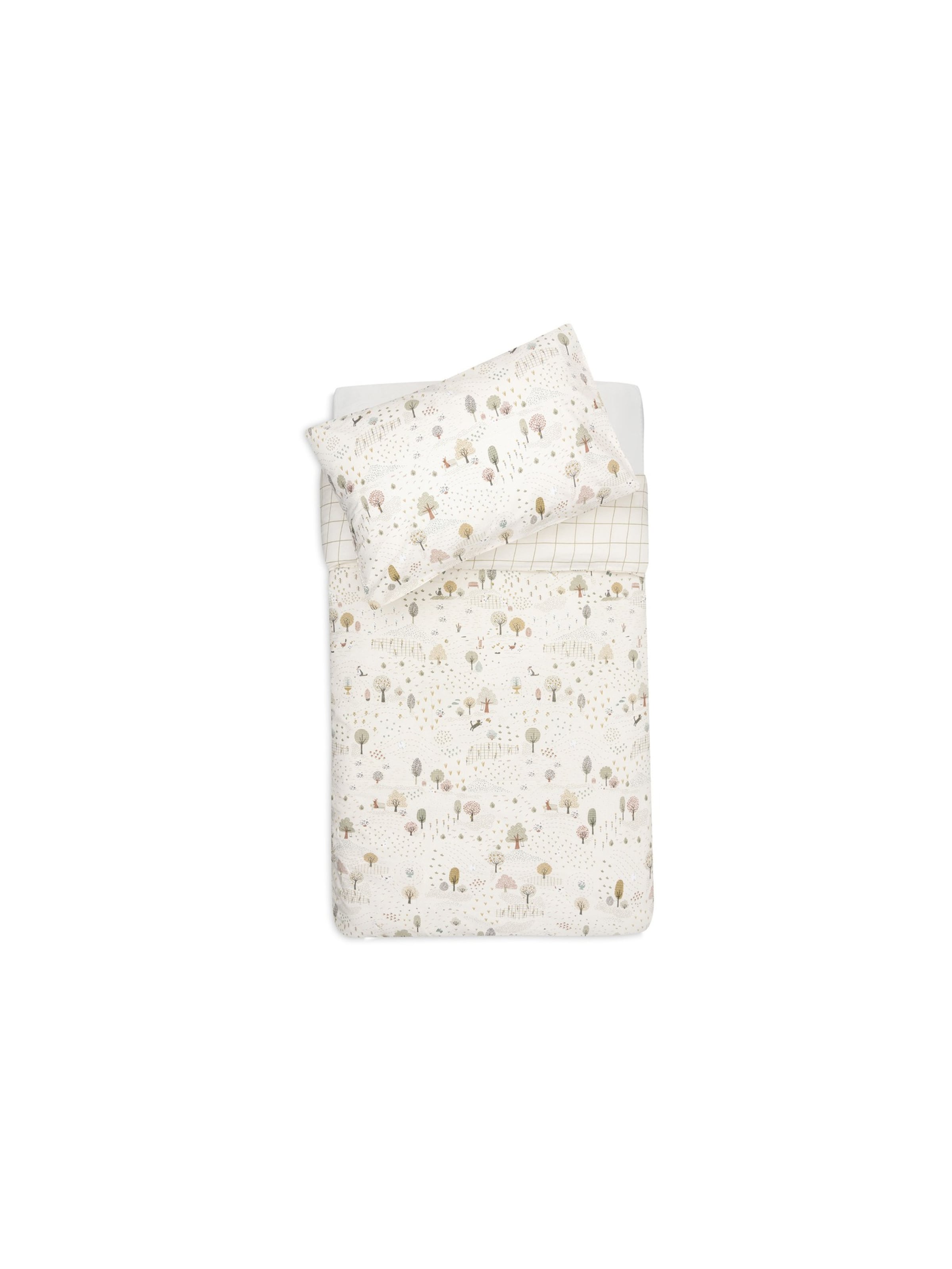 Jollein Duvet Cover 'Tiny Park' in White: front