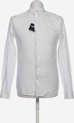 Calvin Klein Jeans Button Up Shirt in S in White: front