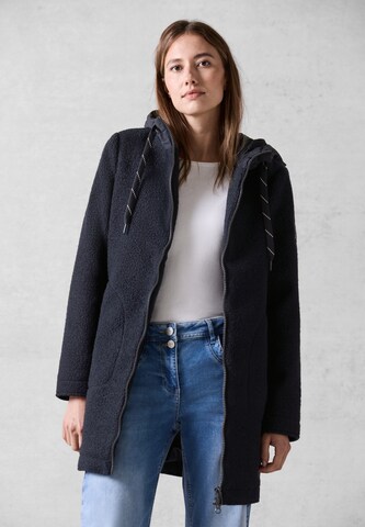 CECIL Between-Seasons Coat in Blue: front