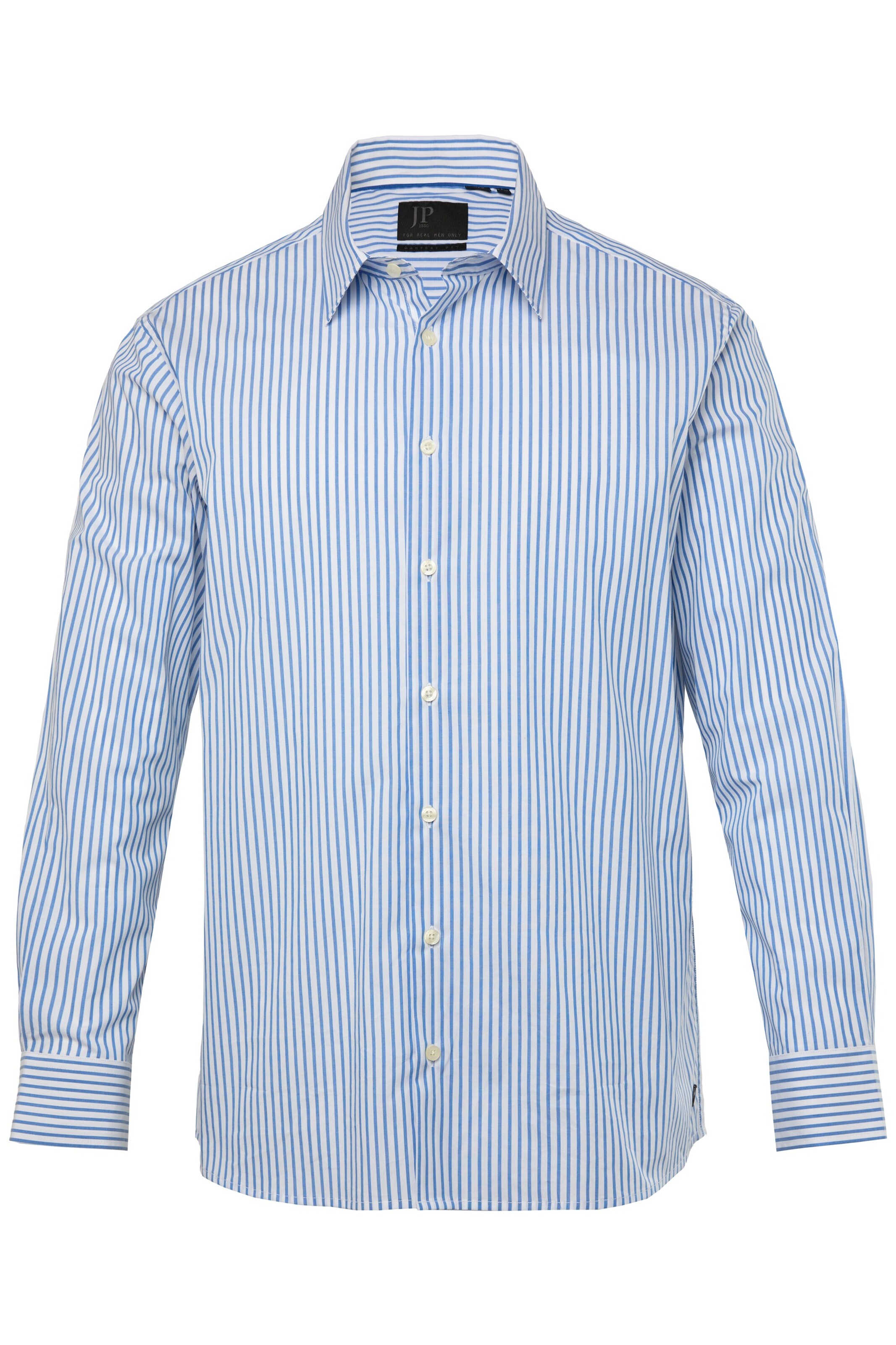 JP1880 Comfort fit Overhemd in Blauw: voorkant