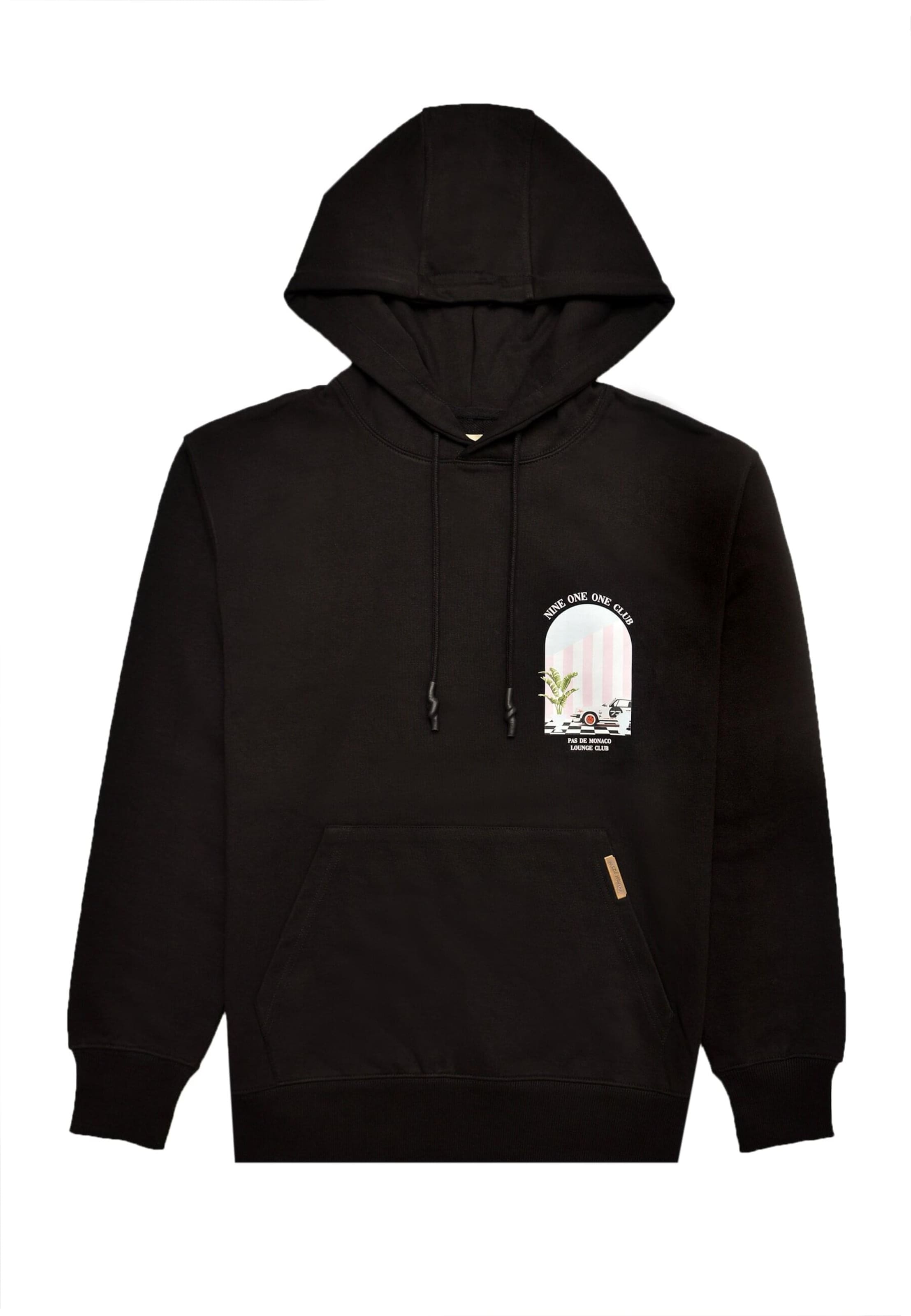 Felpa '911 Club' di Pas De Monaco in nero: frontale