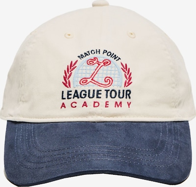 Bershka Šilterica u ecru/prljavo bijela / tamno plava / svijetlo crvena / crna, Pregled proizvoda