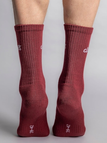 Dirts Socken 'Classic Logo Socks'‌‌‌‌ in Rot