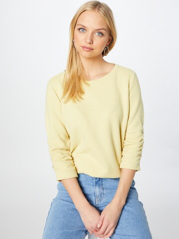 TOM TAILOR - Sweatshirt em amarelo: frente