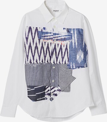 Desigual Regular fit Button Up Shirt 'Ikat' in White: front