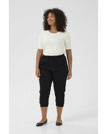 Effilé Pantalon 'KCAnn' KAFFE CURVE en noir