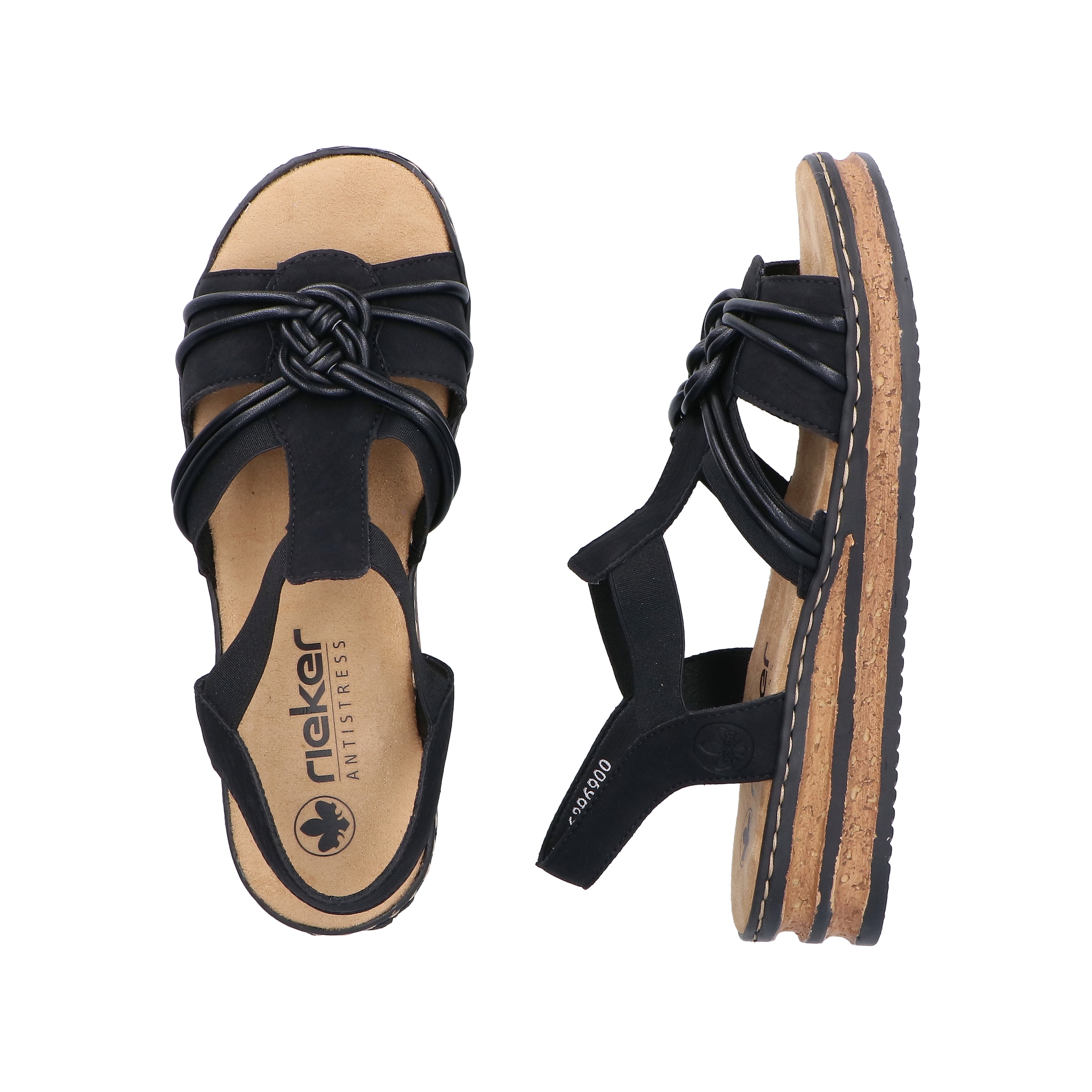 Rieker Sandale in Schwarz